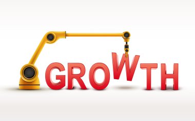 Endüstriyel robot kol büyüme kelime oluşturma