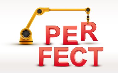 Endüstriyel robot kol mükemmel kelime oluşturma 