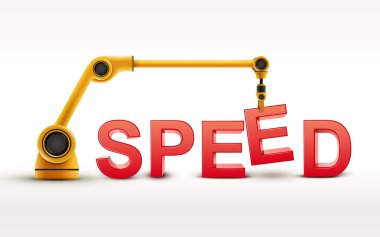 Endüstriyel robot kol hız kelime oluşturma 