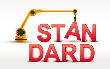 Endüstriyel robot kol standart kelime oluşturma