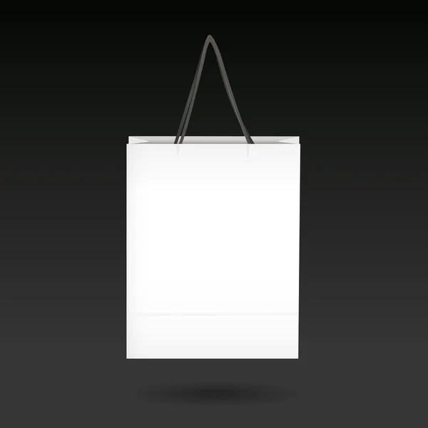 Sac en papier blanc — Image vectorielle