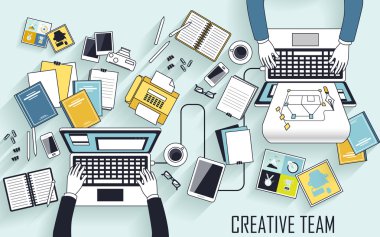 Yaratıcı ekibi yer çalışma 