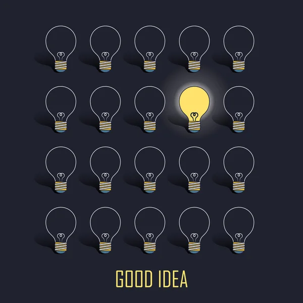 Good idea concept — Stock Vector