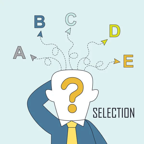 Concepto de selección — Vector de stock