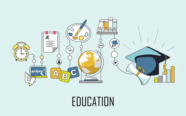 Concepto educativo — Vector de stock