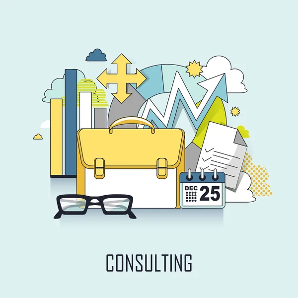 Concepto de consulta — Vector de stock