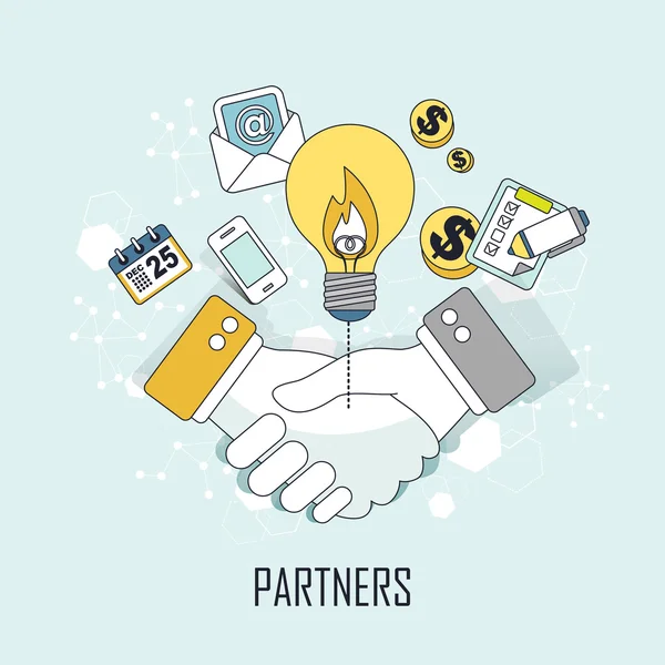 Partners concept — Stock Vector