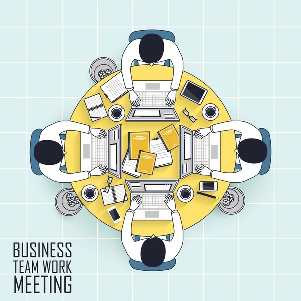 Business teamwork meeting — Stock Vector