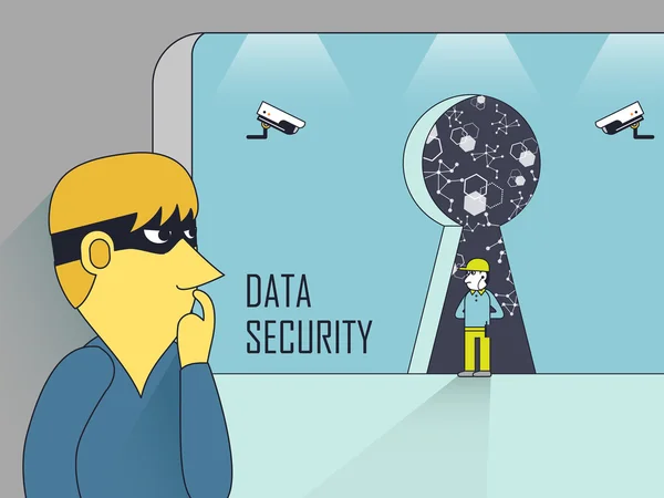 データ セキュリティの概念 — ストックベクタ