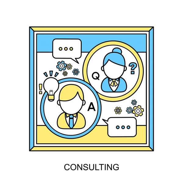 Concept de consultation — Image vectorielle