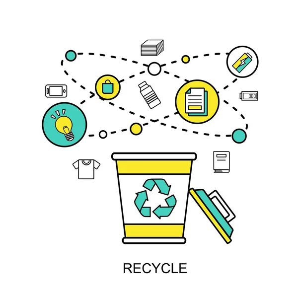 Concept de recyclage — Image vectorielle