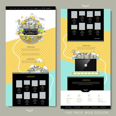 çok güzel bir sayfa web sitesi tasarım şablonu