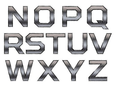 Metalik alfabe seti
