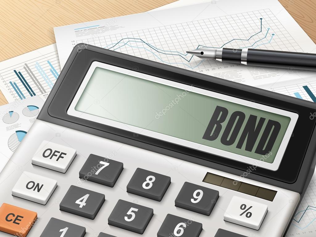 calculator with the word bond 