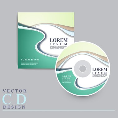 modern CD cover template design