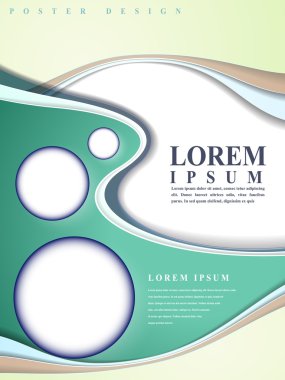 Modern afiş şablon tasarımı