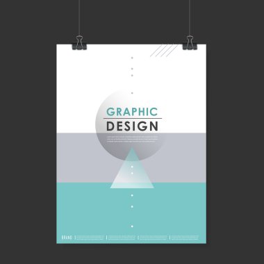 Zarif Afiş şablon tasarımı