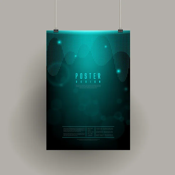 Abstract wave element poster design — Stockový vektor