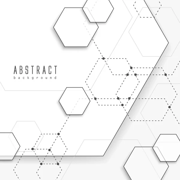 Simplicity hexagon element background design — Stock Vector