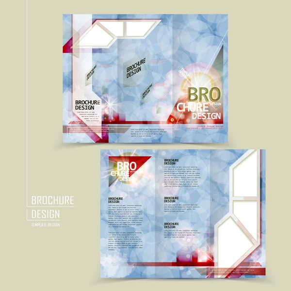 Abstrato tri-fold modelo de design —  Vetores de Stock