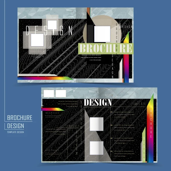 Projeto de modelo meia-dobra abstrato — Vetor de Stock