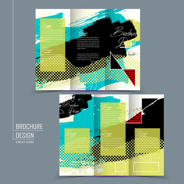 modern tri-fold template design 