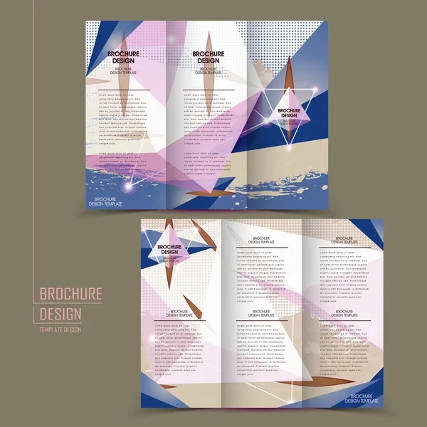 Moderne tri-fold sjabloonontwerp — Stockvector