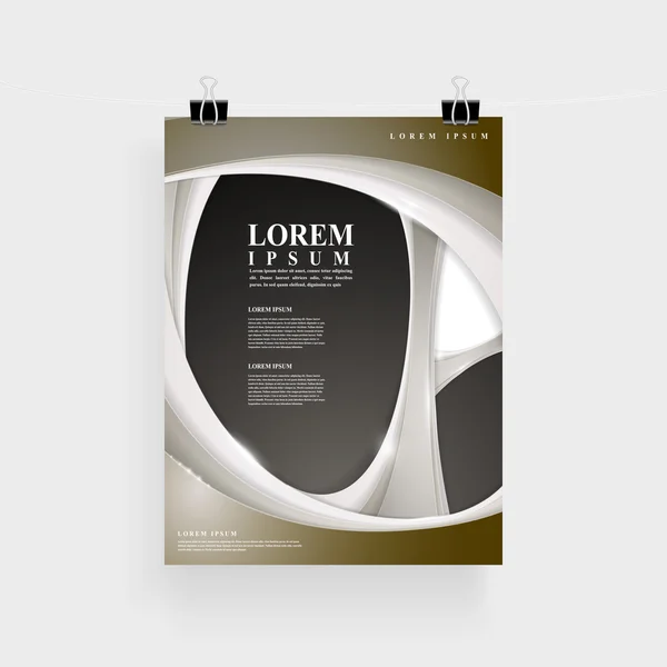 Modernes Plakatvorlagendesign — Stockvektor