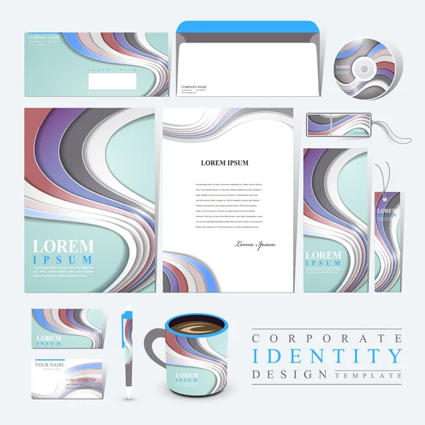 Elegant corporate identity design set — 스톡 벡터