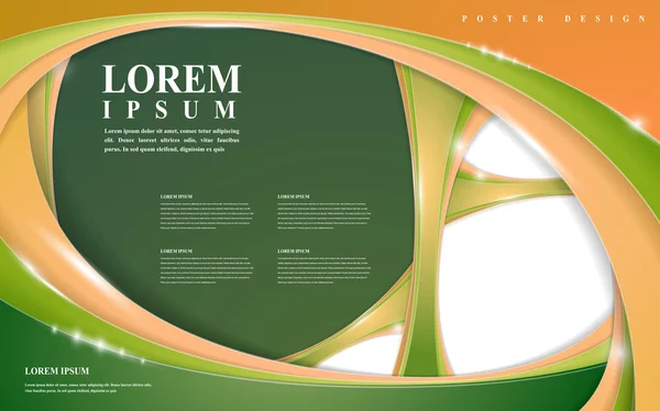 Modern afiş şablon tasarımı — Stok Vektör