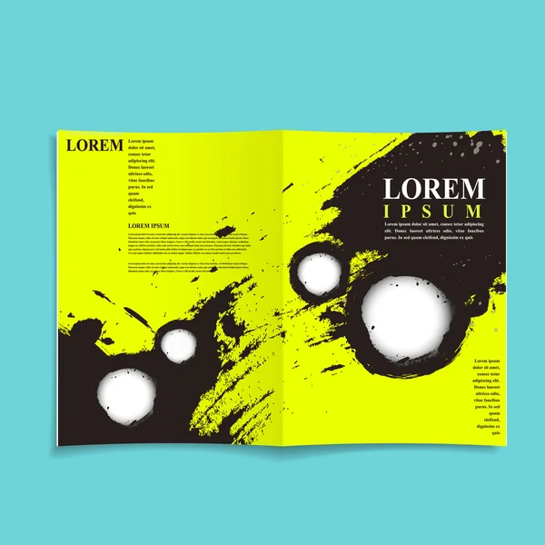 Attractive book cover template design — Stok Vektör