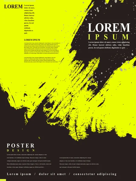 Attractive poster template design — Stockový vektor