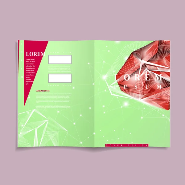 Magnifique modèle de couverture de livre design — Image vectorielle
