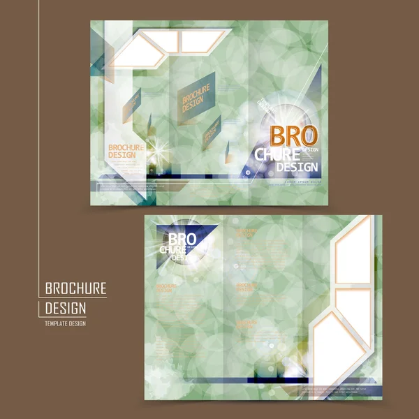 Abstracte tri-fold sjabloonontwerp — Stockvector