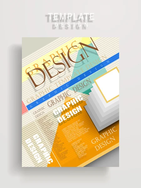 Design moderno modello di poster — Vettoriale Stock