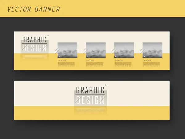 Elegantes Design der Banner-Vorlage — Stockvektor