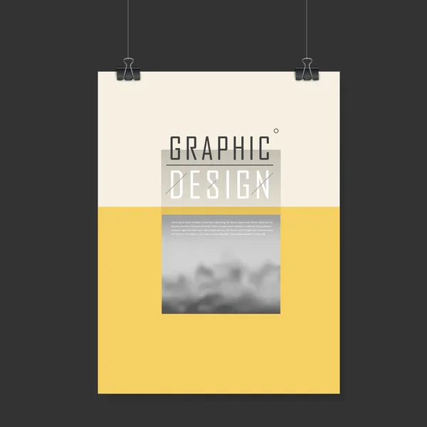 Diseño elegante plantilla de póster — Archivo Imágenes Vectoriales