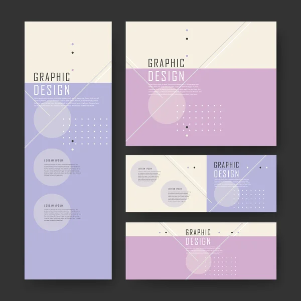 Diseño de plantilla de banner de simplicidad — Archivo Imágenes Vectoriales