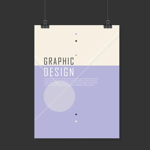 Diseño de plantilla de póster simplicidad — Archivo Imágenes Vectoriales