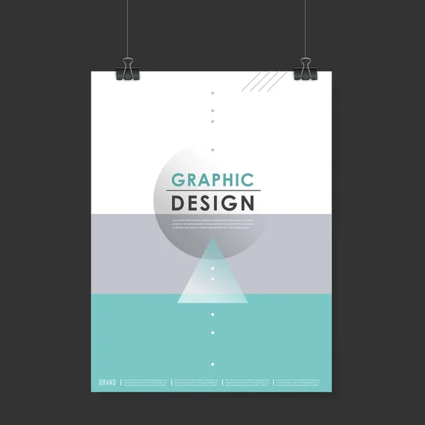 Diseño elegante plantilla de póster — Archivo Imágenes Vectoriales