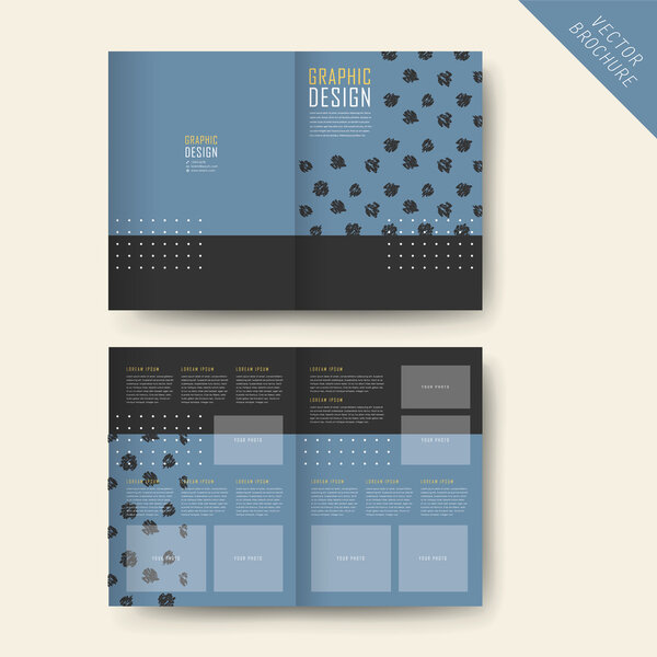 elegant half-fold template design