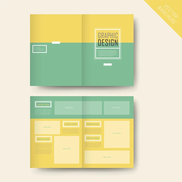 Simplicity half-fold template design — Διανυσματικό Αρχείο