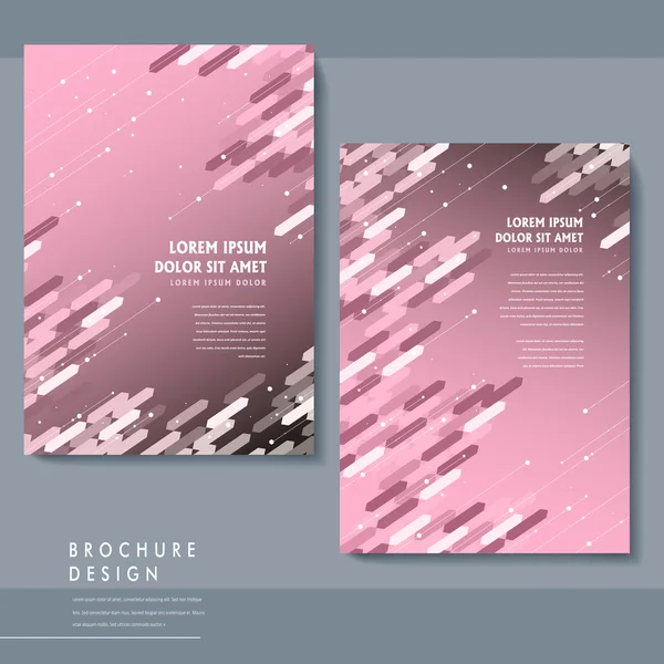 Abstract brochure template design — Stock Vector