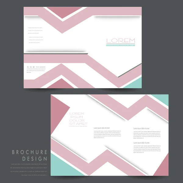 Modern brochure template design — Stock Vector