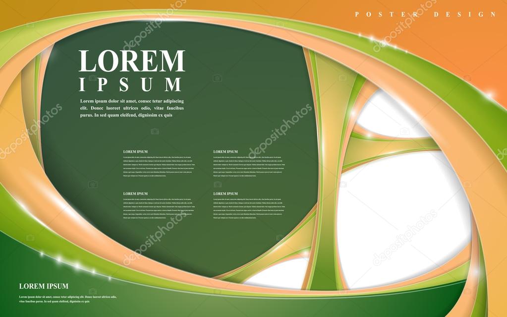 modern poster template design 