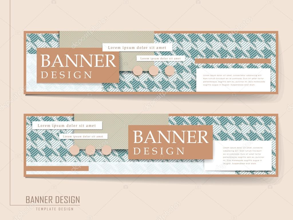 elegant banner template design 