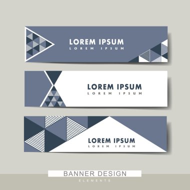 Modern banner şablon tasarımı