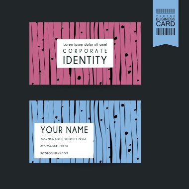 Yaratıcı kartvizit tasarım şablonu