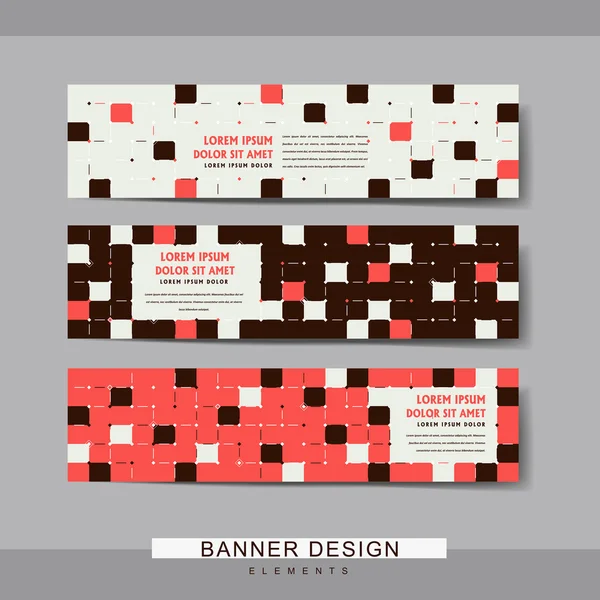 Design moderno del modello di banner — Vettoriale Stock