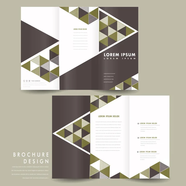 Diseño de plantilla tri-fold de moda — Vector de stock